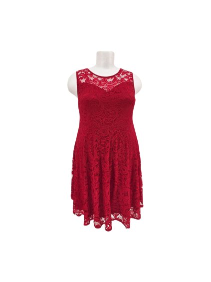 červené šaty YOURS uk 22 - 48/50