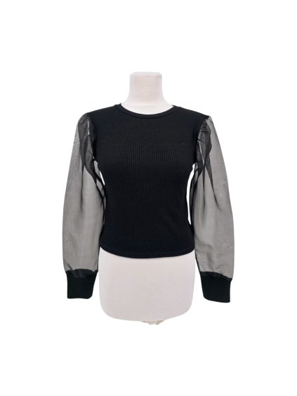 černý top ZARA  vel.  S  - 36