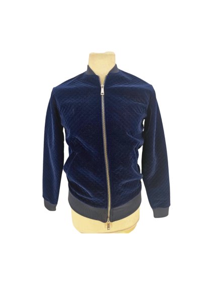 sametová modrá bunda ZARA