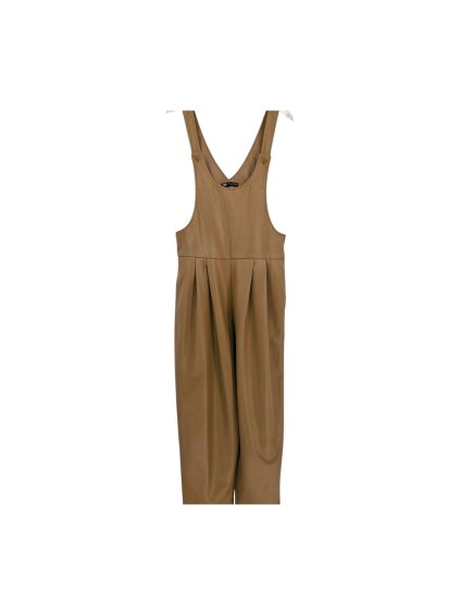 koženkové laclové kalhoty ZARA