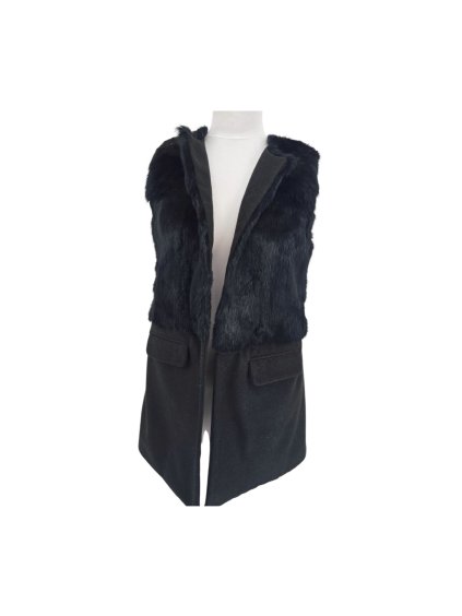 teplá vesta s kožešinou  STYLE BY CIRCLE