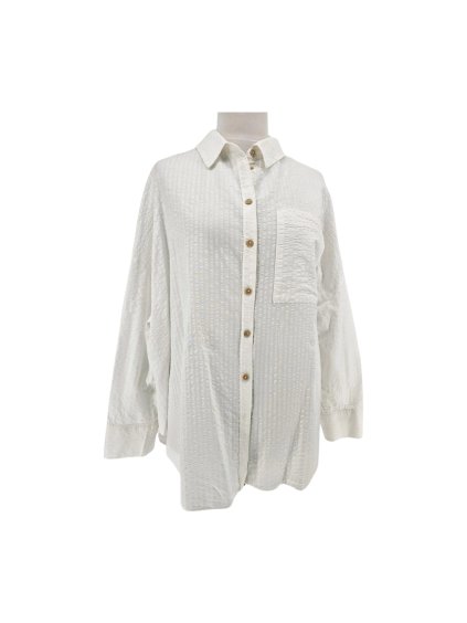 bílá bavlněná košile  GEORGE