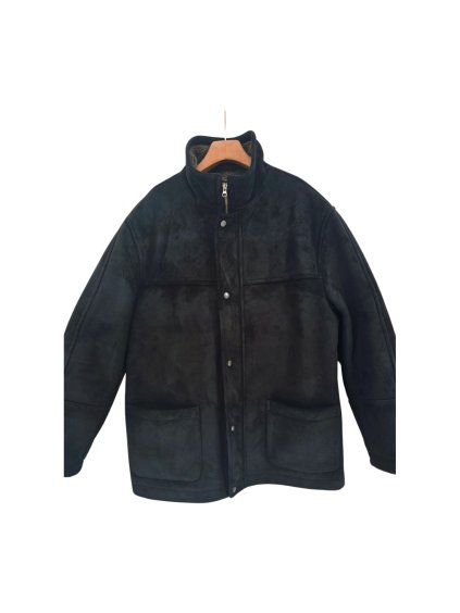 semišová bunda s umělým beránkem  MARKS&SPENCER