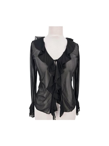 zavazovací průhledná halenka  FLORENCE & FRED