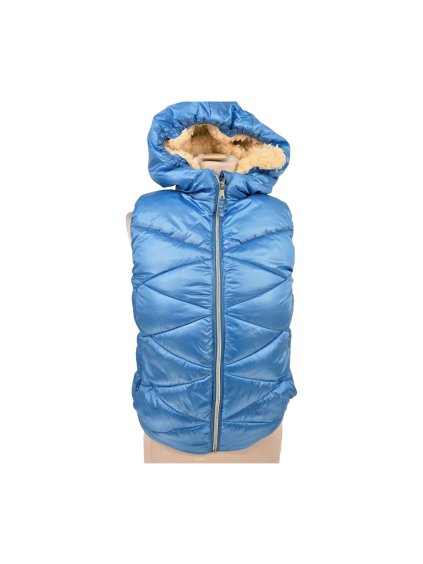 modrá prošívaná vesta  NEXT