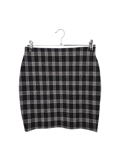 černobílá kostkovaná sukně NEW LOOK