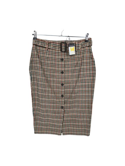 kostkovaná propínací sukně  PRIMARK