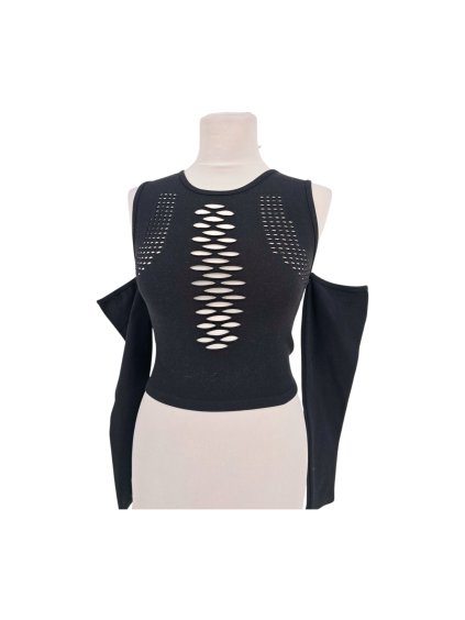 strečový crop top  STRADIVARIUS