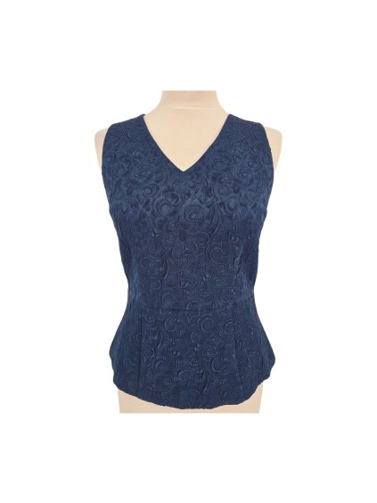 luxusní modrý top  SAVIDA