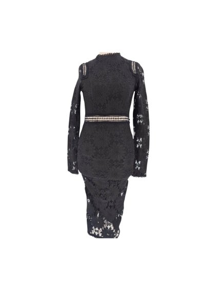 černé krajkové šaty PRETTY LITTLE THING