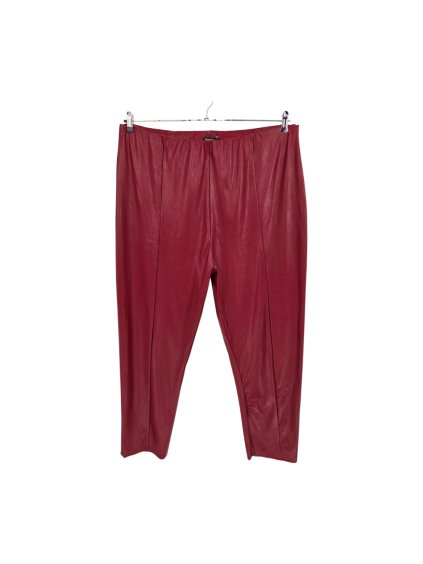 vínové koženkové kalhoty / legíny BOOHOO