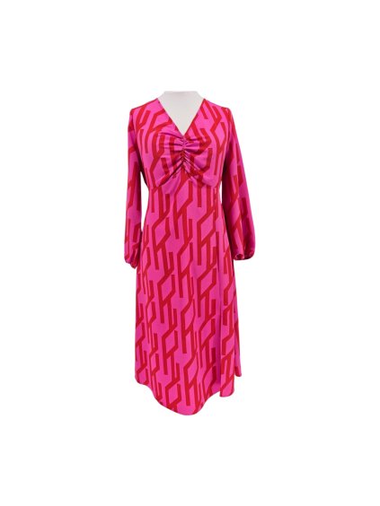 růžovo červené šaty  TU