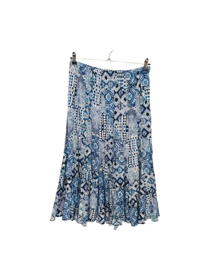 mačkaná modrá sukně ROMAN