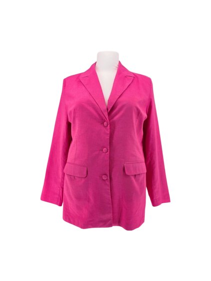 růžové lněné sako IN THE STYLE  uk 24 (50/52)