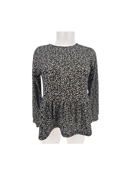 černobílý teplejší top NEW LOOK