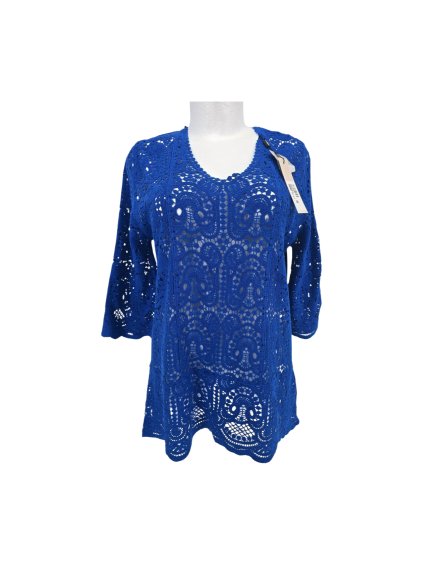 modrá krajková tunika  ROMAN