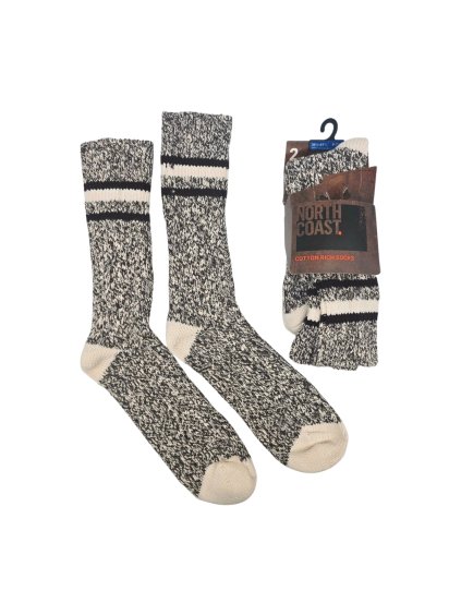 pletené bavlněné ponožky  2 páry  NORTH COAST