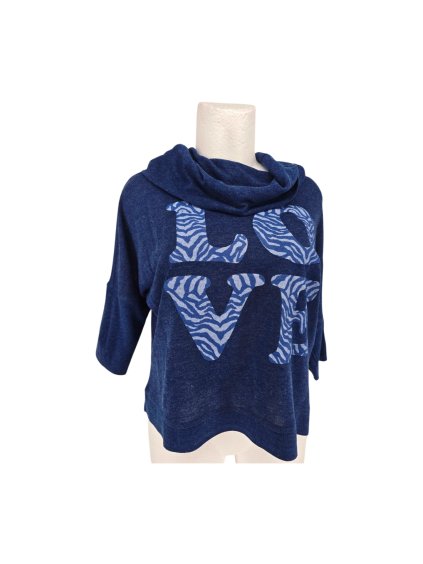 modrý top s potiskem  RIVER ISLAND