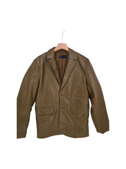 kožené hnědé sako ASOS