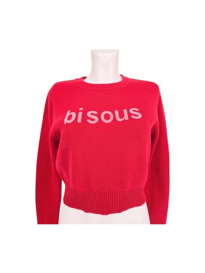 crop červený svetr PRIMARK