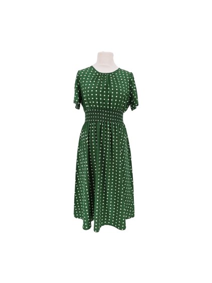 zelené puntíkaté šaty SHEIN vel. XL  (44)