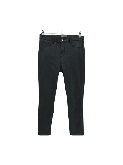 koženkové černé kalhoty   DENIM CO