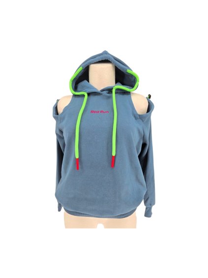 zajímavá mikina s kapucou RED RUN