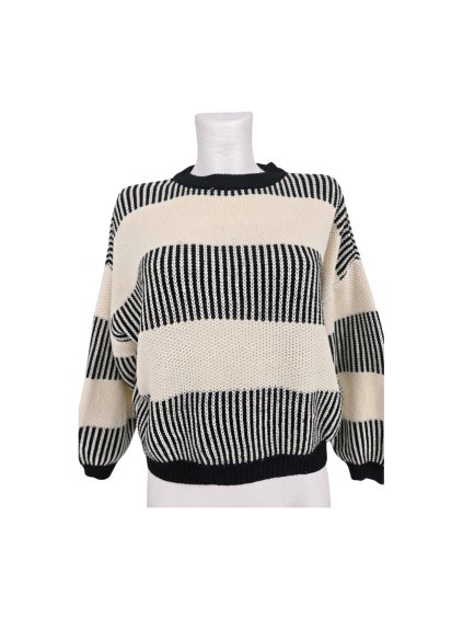 černobílý svetr SHEIN