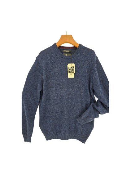 pánský modrý vlněný svetr DEBENHAMS