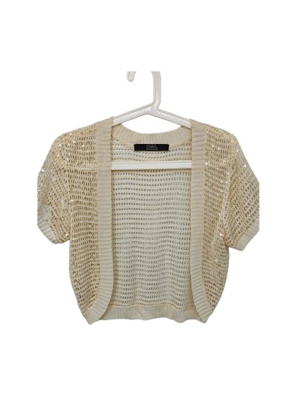 krémový háčkovaný svetřík / bolérko JULIEN MACDONALD