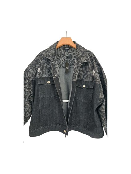 černá džínová bunda BOOHOO