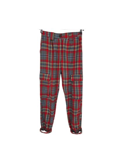 kostkované kalhoty BERSHKA