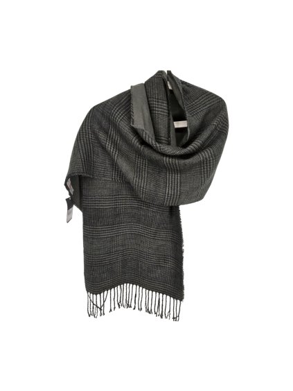 černo šedá šála MARKS & SPENCER