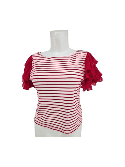 pruhovaný top s volány V by VERY