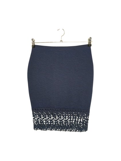 modrá sukně s krajkou ATMOSPHERE