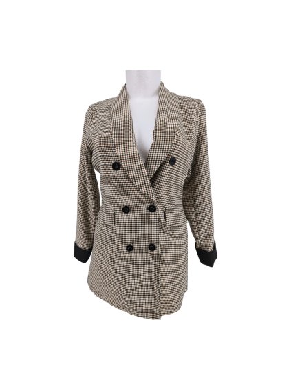 lehčí kostkované sako SHEIN