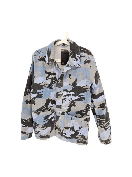 modrá maskáčová bunda  ASOS