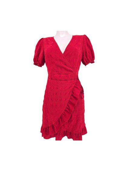 červené midi šaty  SHEIN