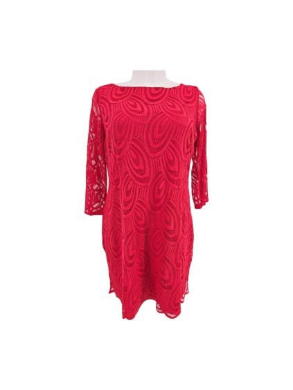 červené šaty WALLIS