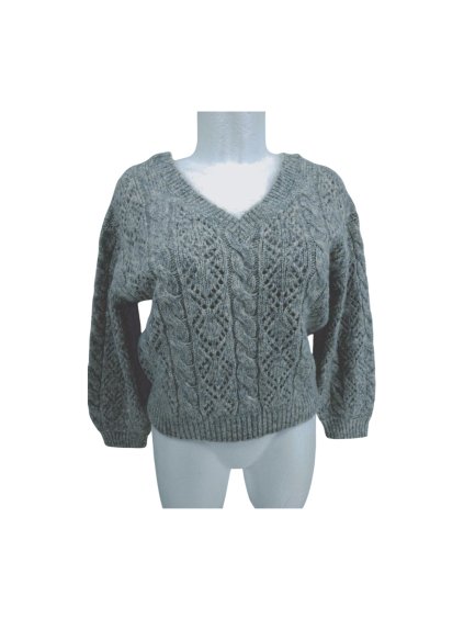 teplý šedý svetr TU