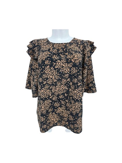 béžovo černá halenka  PAPAYA