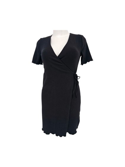 černé zavinovací šaty  PRIMARK