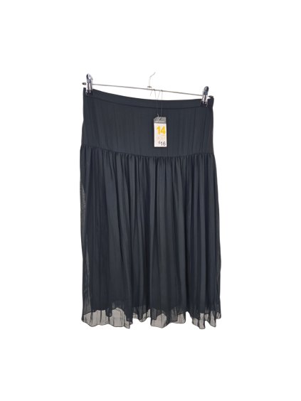 plisovaná delší černá sukně  PRIMARK