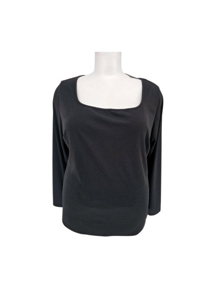 pružný černý top SHEIN CURVE+