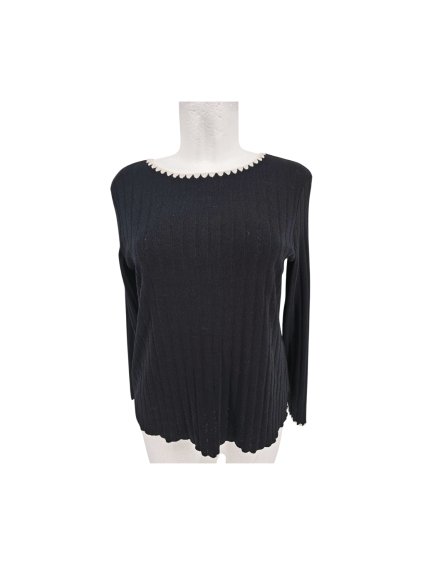 pružný černý top PAPAYA