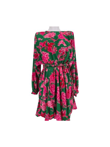 růžovo zelené šaty  BOOHOO