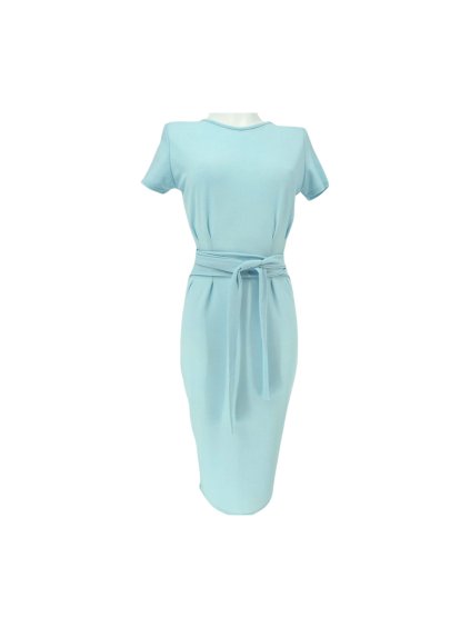 světle modré šaty BOOHOO