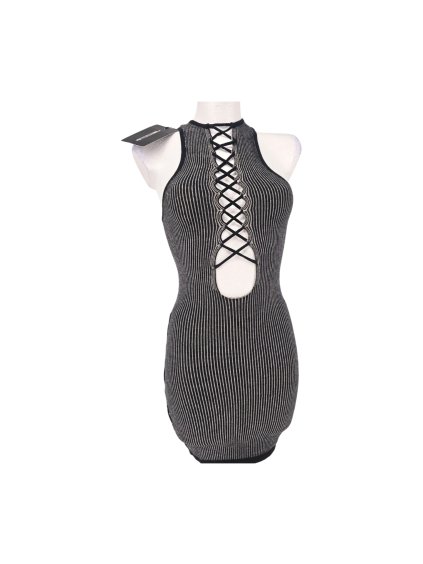 mini šaty se šněrováním  PRETTY LITTLE THING