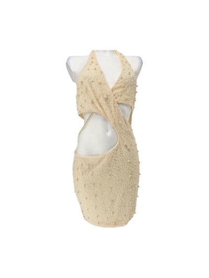 mini šaty s perličkami  OH POLLY