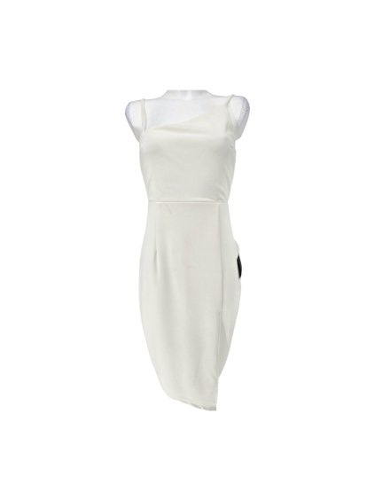 krémové přiléhavé šaty LULUS